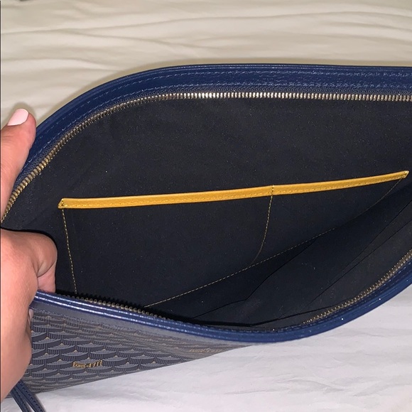 FAURÉ LE PAGE BLUE TOILE ECAILLES PORTFOLIO 41 - Picture 3 of 6